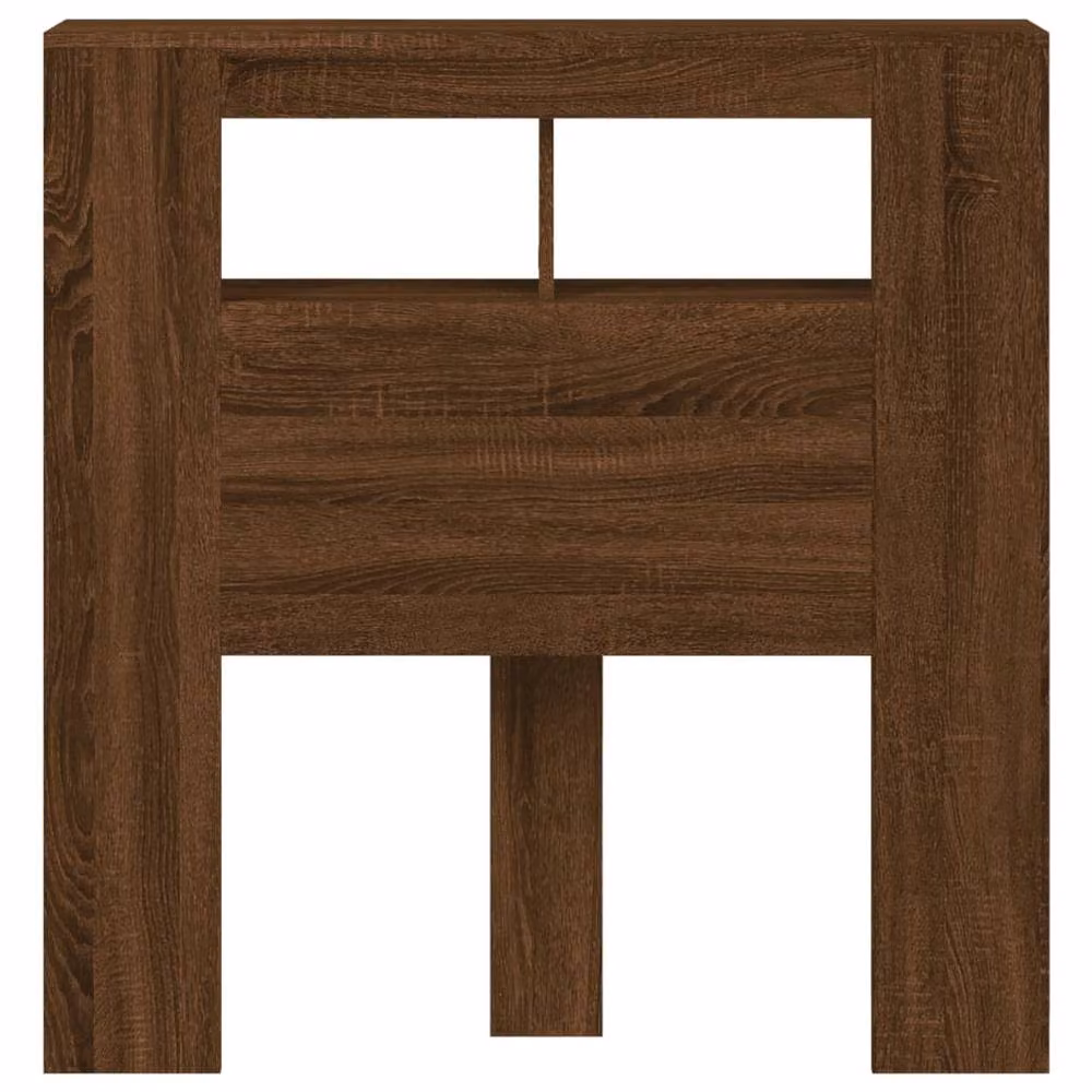 Berkfield Home Modern LED Headboard in Brown Oak, W/D/H: 180 x 18.5 x 103.5 cm – 4