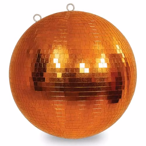 FXLab Rose Orange and Gold Mirror Disco Ball, Diameter: 50.8 cm