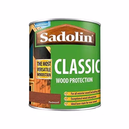 Sadolin Classic Weatherproof Wood Protection, Red, 1 l