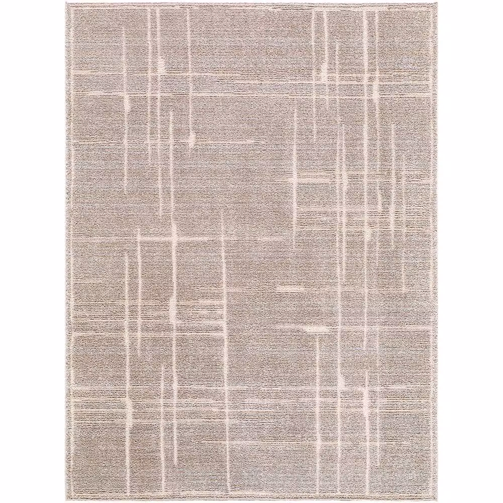 Livabliss Alba Modern Geometric Rug in Brown and Taupe, W/D/H: 200 x 275 cm – 2