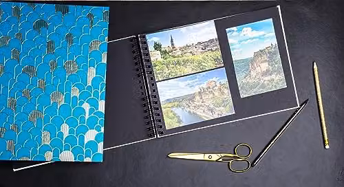 Exacompta Neodeco Spiral Photo Album, Black, 50 Pages, W: 32 cm, H: 22 cm – 1