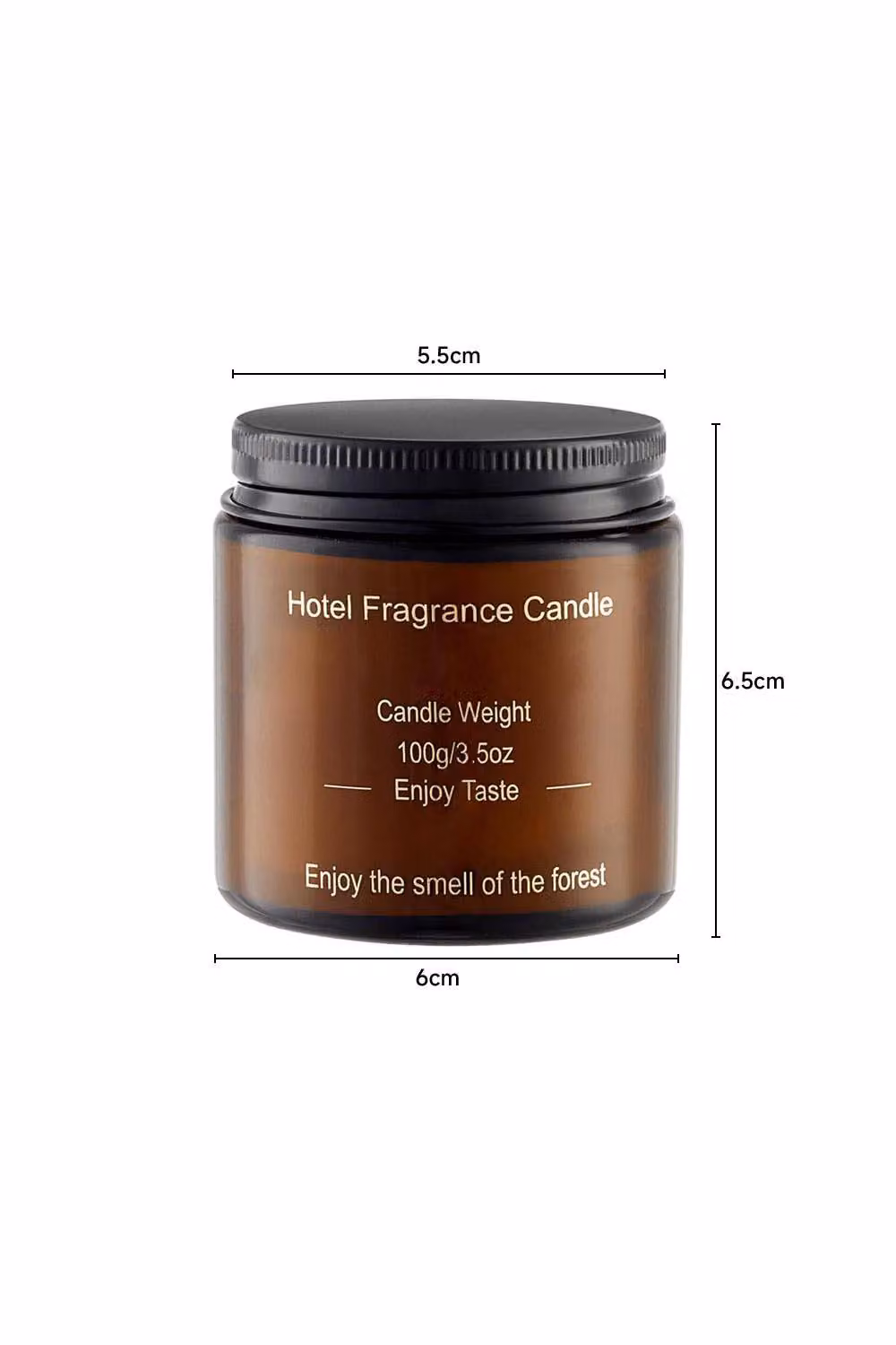 Garden Sanctuary Green Tea & Orange Blossom Soy Wax Scented Candle in a Brown Glass Jar – 3