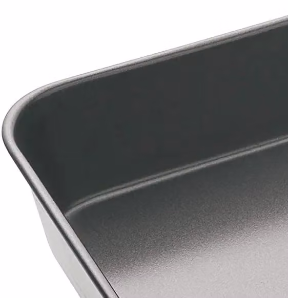 MasterClass Non-Stick Rectangular Roasting Pan, Grey, W: 34 cm, D: 26 cm, H: 7 cm – 8
