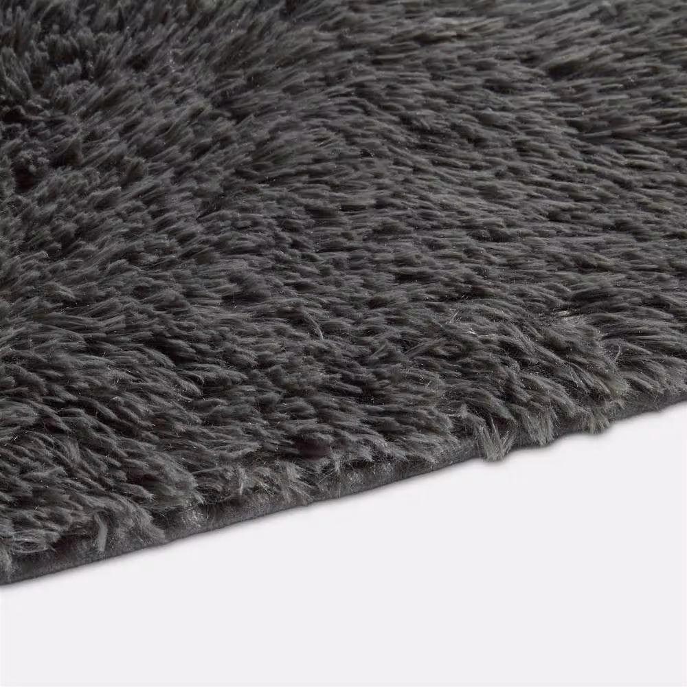 Sienna Rugs Modern Grey Shaggy Non-Slip Polyester Rug, W: 160 cm, L: 230 cm – 2