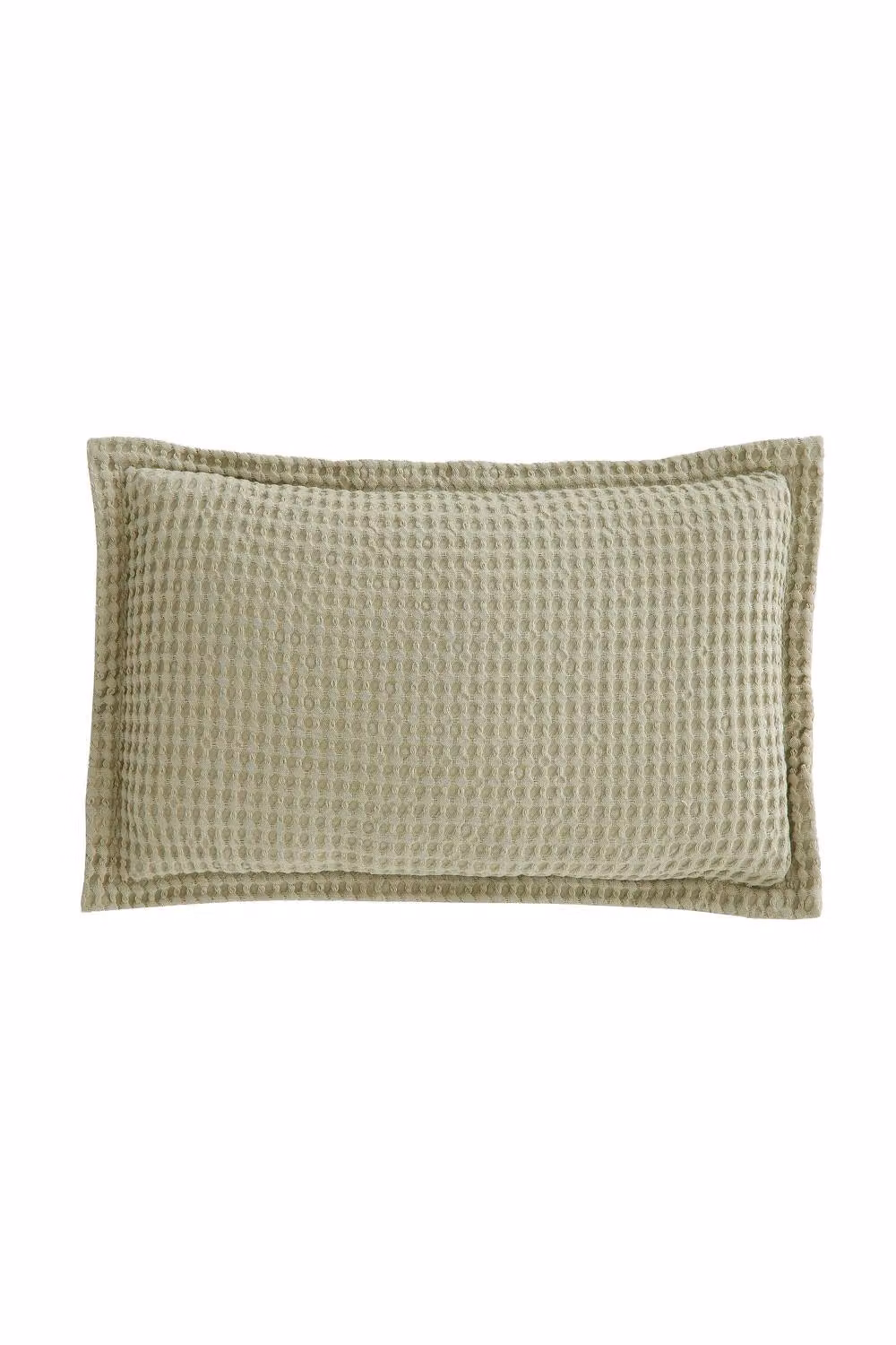 Pineapple Elephant Jaipur Sage Green Cotton Waffle Rectangular Cushion W: 50 cm, H: 30 cm – 2