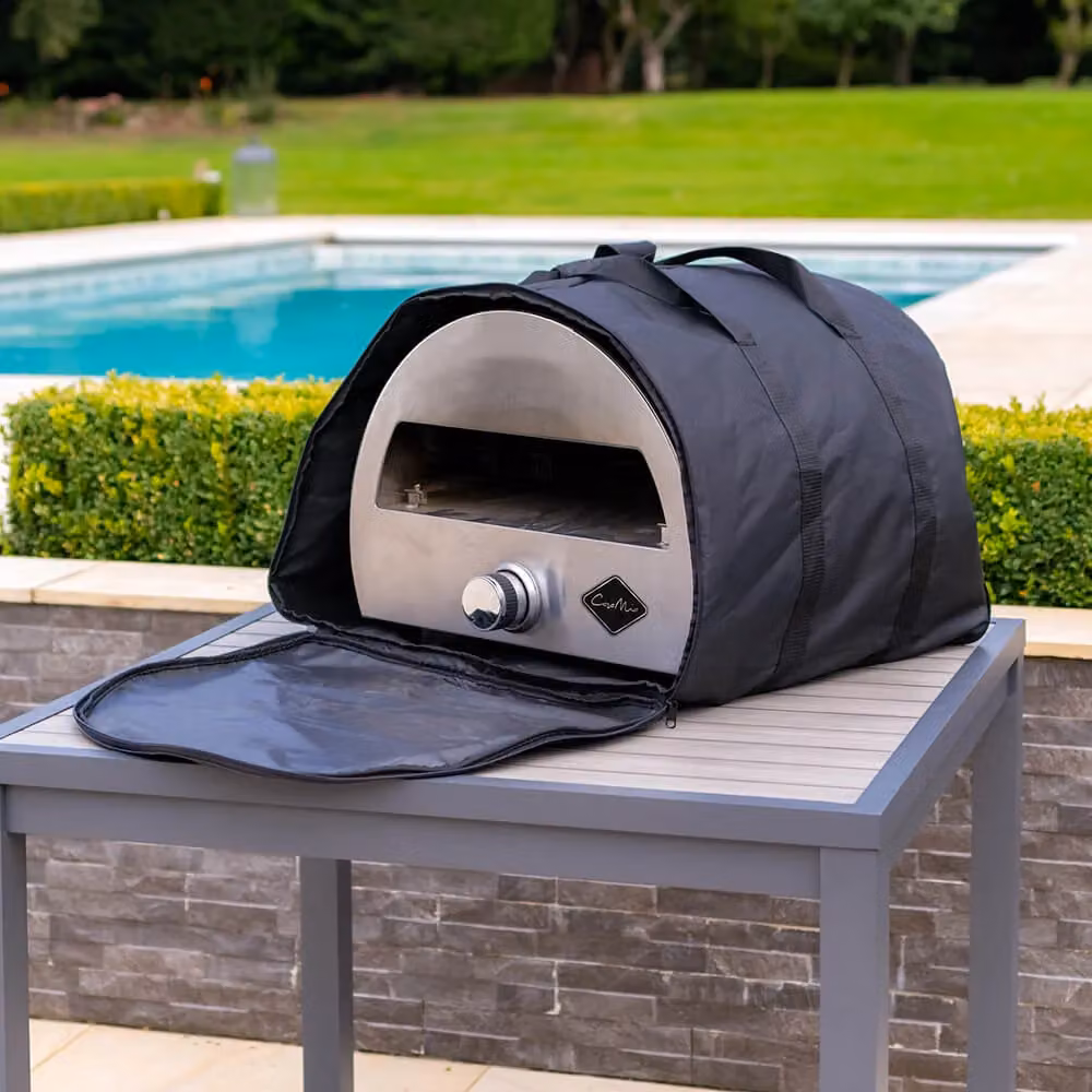 Leisure Grow Casa Mia Bravo 12 Inch Pizza Oven Cover and Carry Case in Black Polyester