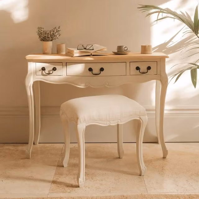 Statement Furniture Juliette Vintage Chic Dressing Table in Ivory