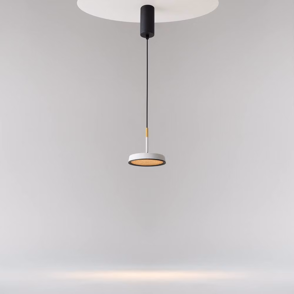 Netlighting El Modern Adjustable LED Pendant Ceiling Light with White and Gold Brass Dome Shade, 3000K Warm White, 800lm, Black – 2