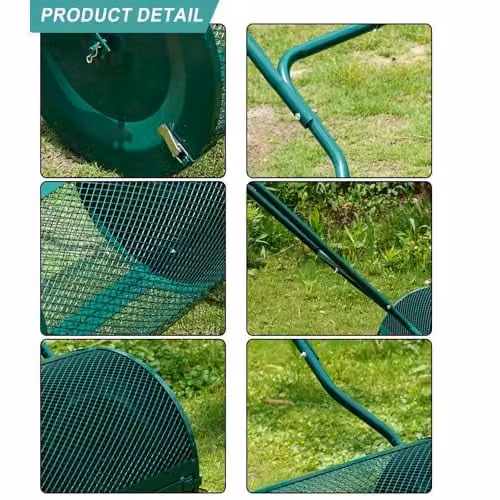Gr8 Garden Green Heavy Duty Metal Manual Compost Spreader with 76L Capacity – 5