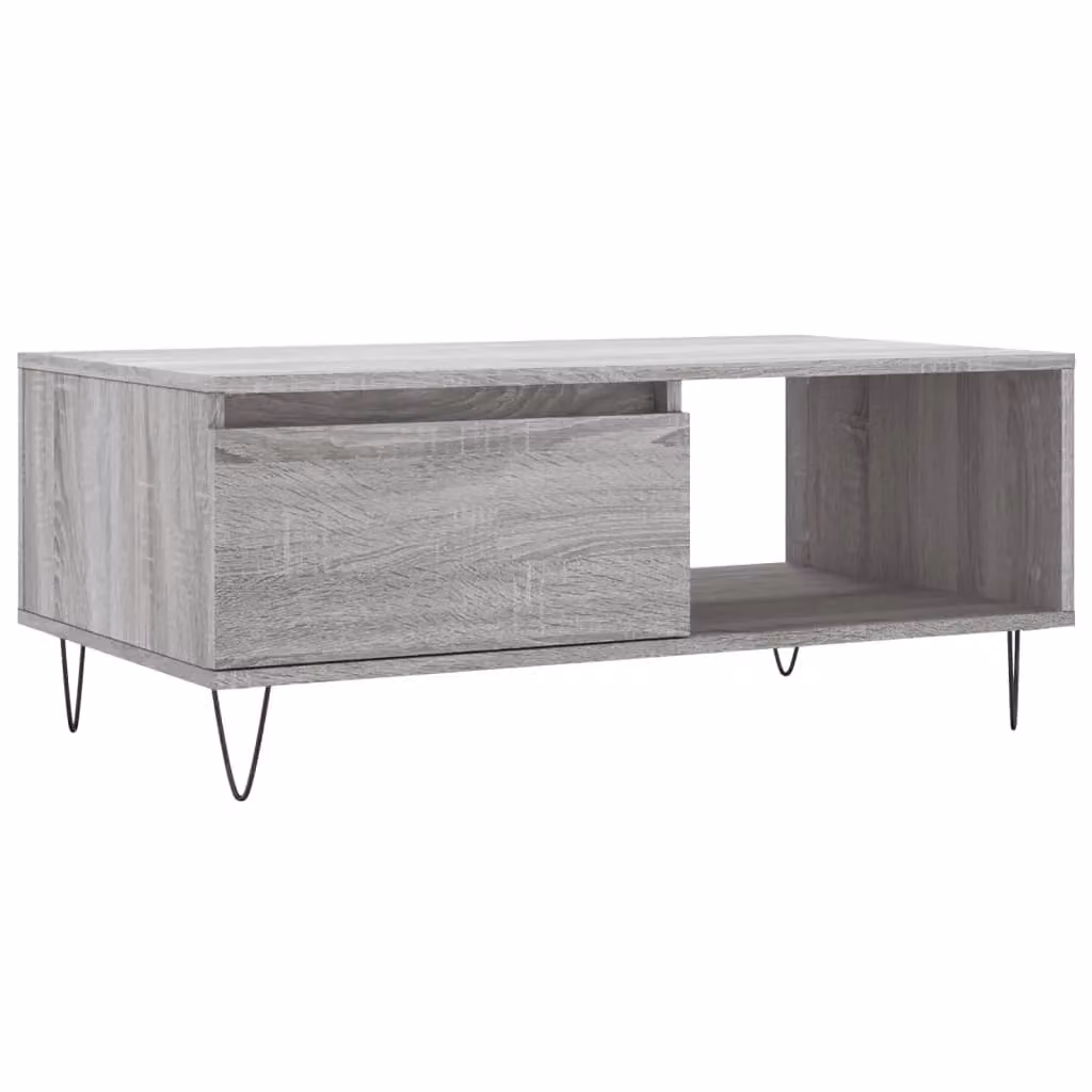Berkfield Home Grey Sonoma Coffee Table, W/D/H: 90 x 50 x 36.5 cm – 2