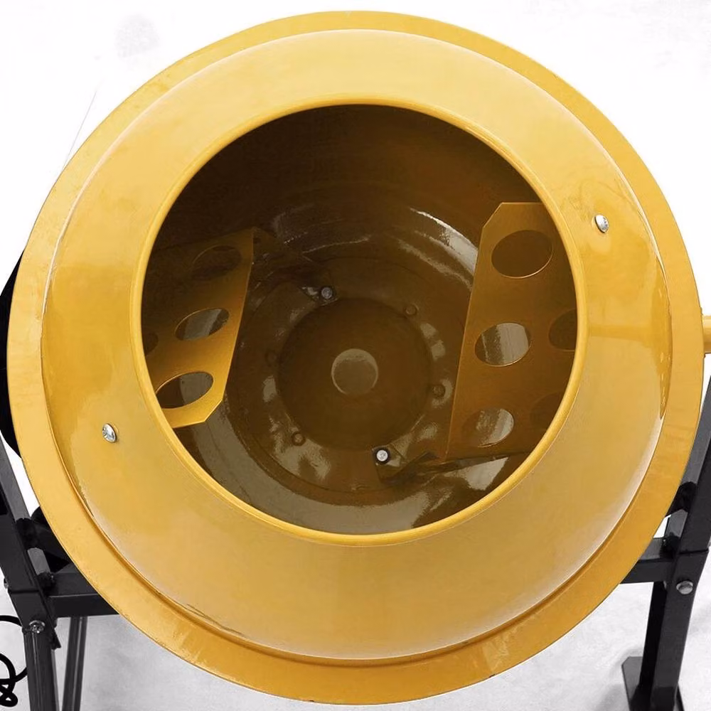 FLAVORA 120L Electric Cement Mixer in Yellow, W: 520 mm – 5