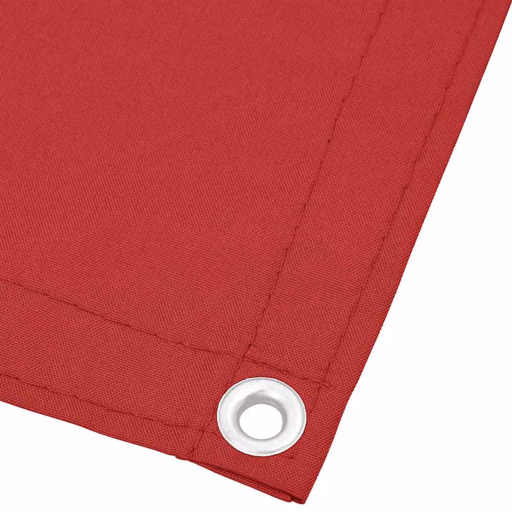 Berkfield Home Versatile Red Balcony Screen with Aluminium Eyelets, W/H: 75 x 700 cm, UV-Resistant Polyester Oxford Fabric – 3