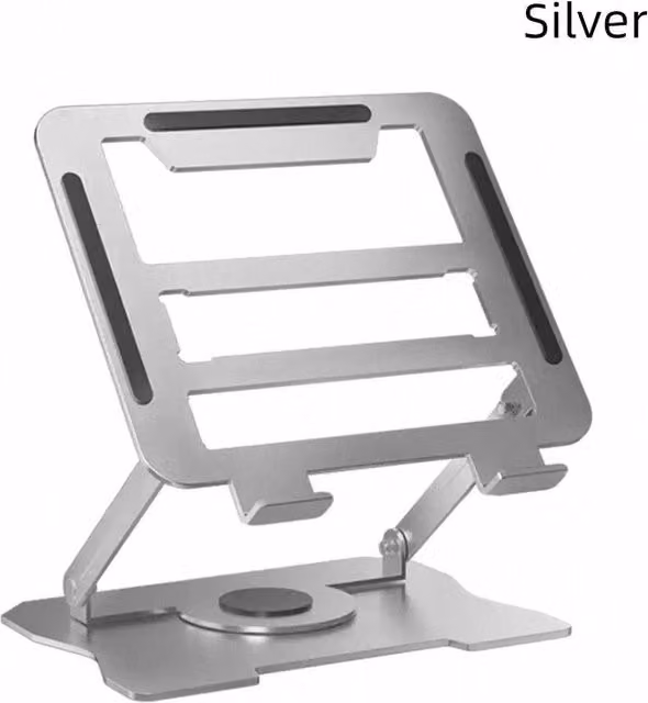 SPETLEK All Metal Portable Laptop and Tablet Stand in Silver