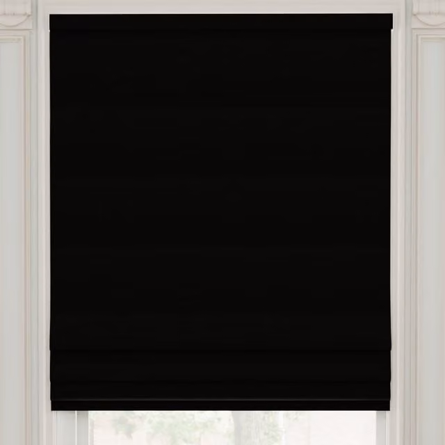 Linda Barker Royal Velvet Made to Measure Roman Blind in Black
