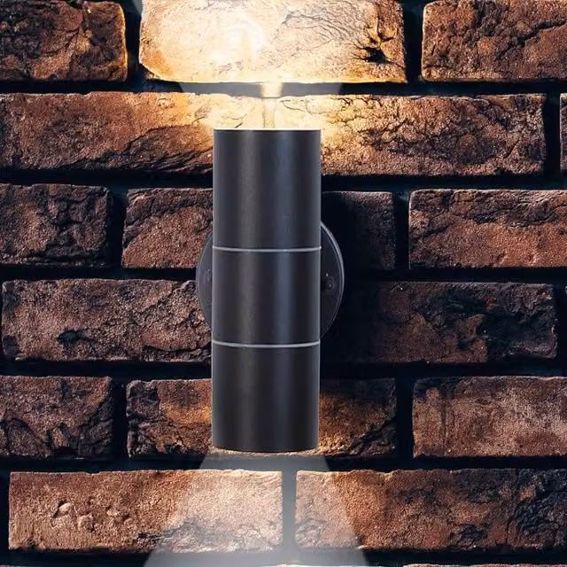 ATEK Black Stainless Steel Waterproof Outdoor Up and Down Wall Light – 1