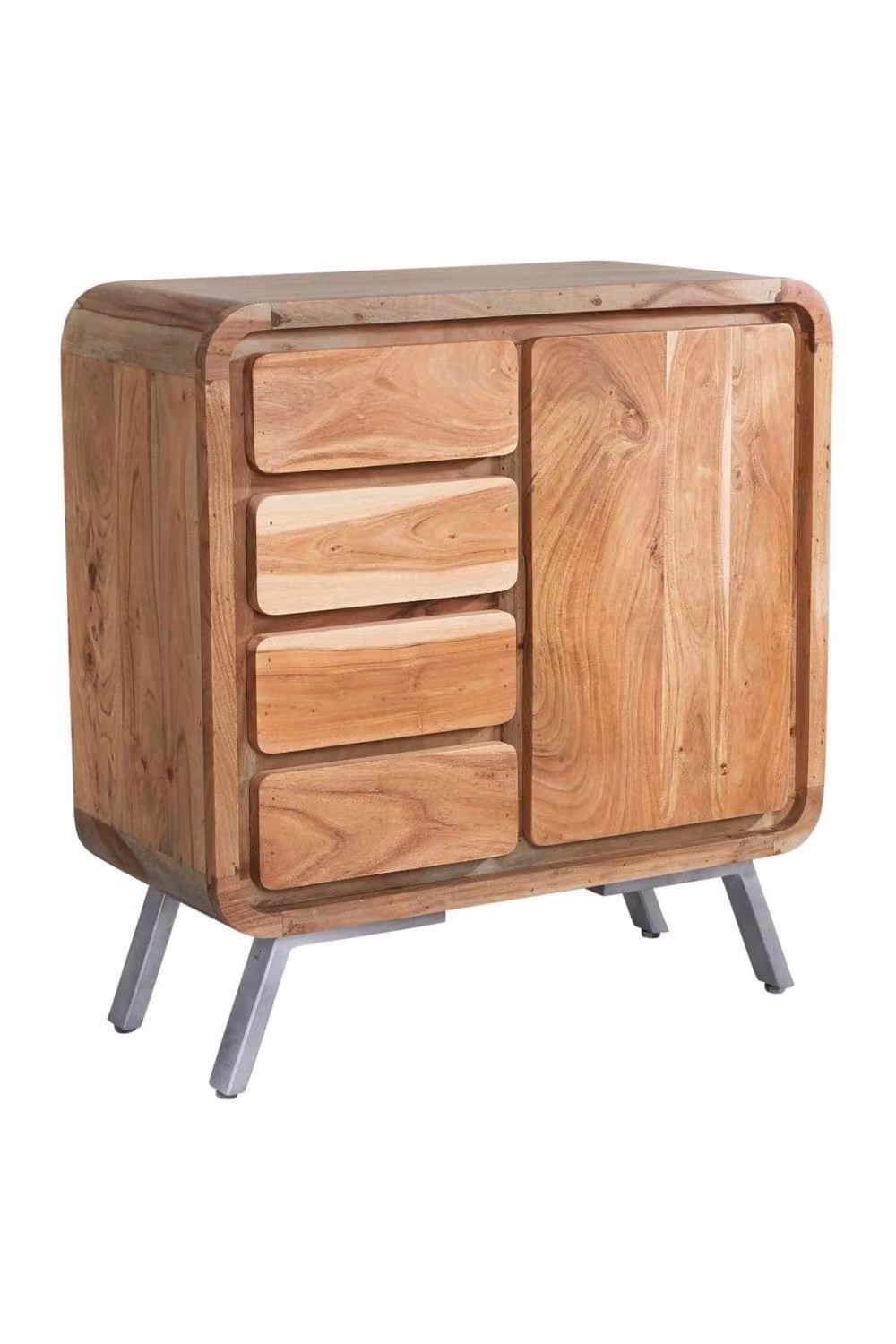 IH Design Auckley Medium Sideboard in Brown and Light Grey Metal and Wood – 2