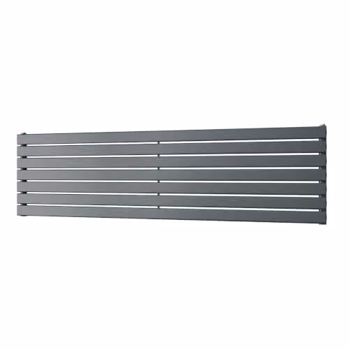 UK Radiators Typhoon Axis Anthracite Horizontal Designer Radiator W: 180 cm, H: 47.6 cm – 2