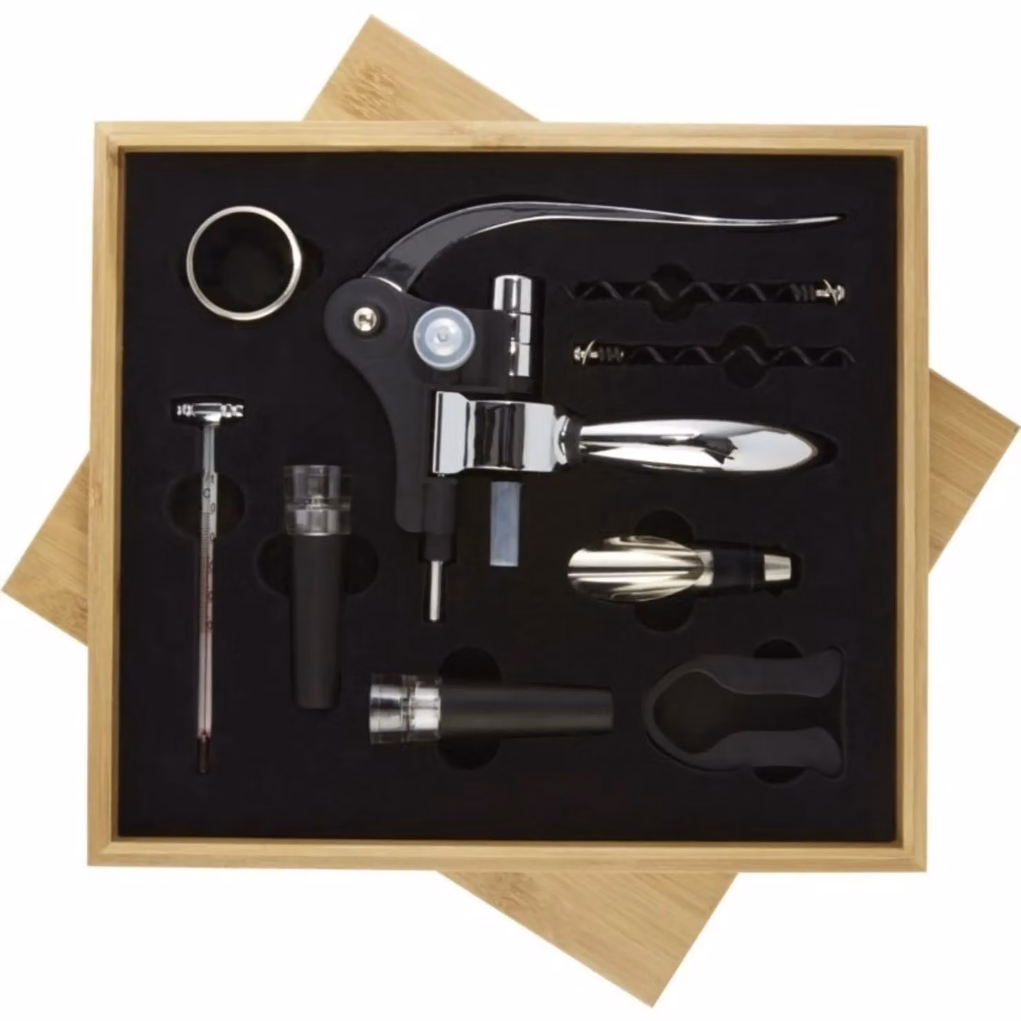 Seasons Malbick Wine Set in Silver, Pack of 9 – 2