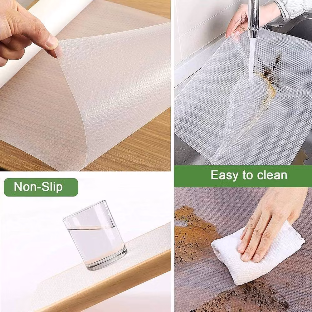 FLAVORA Non-Slip White Kitchen Cabinet Drawer Mat and Divider, W: 52 cm, L: 600 cm – 5