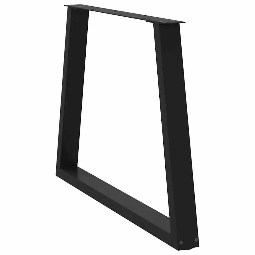 Berkfield Home V-Shape Dining Table Legs, 3 Piece Set, Black Steel, H: 72 cm – 3