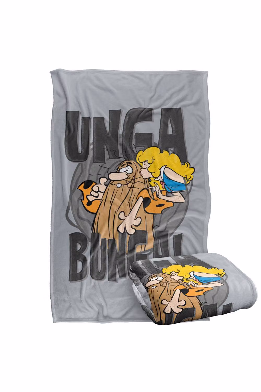 Warner Bros. Captain Caveman Unga Bunga Extra Large Super Soft Fluffy Polyester Throw Blanket in Multicolour – 2