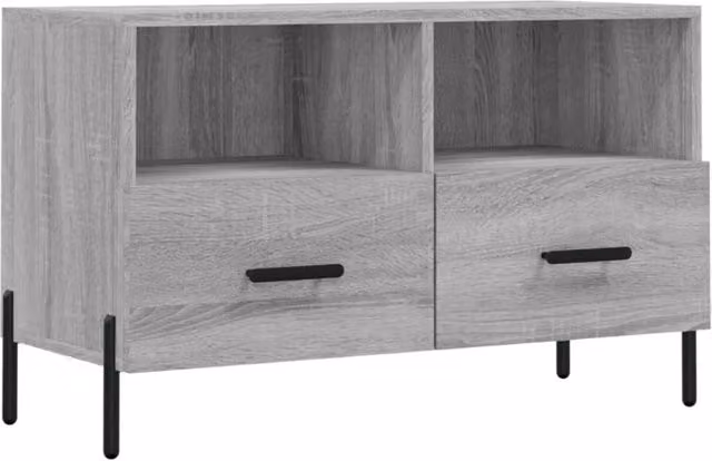 Berkfield Home Modern Grey TV Cabinet W/D/H: 80 x 36 x 50 cm – 1