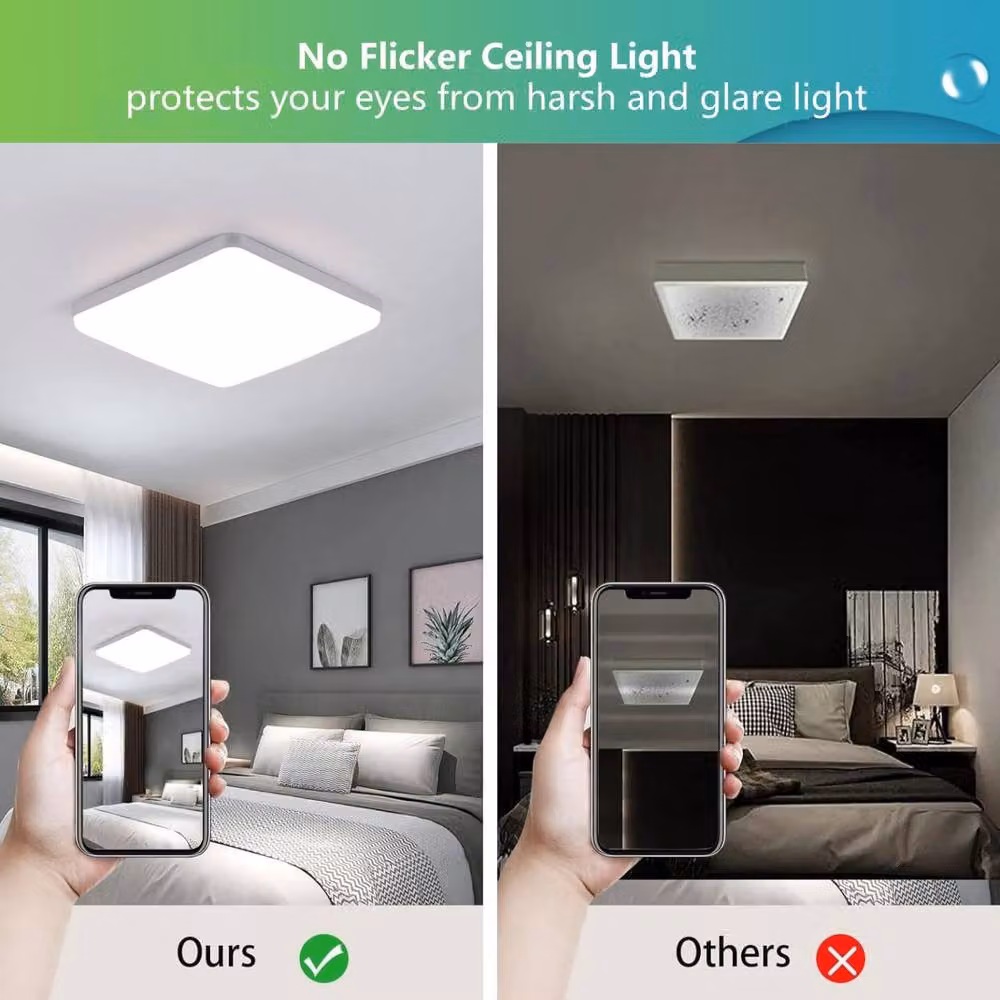 COMELY Modern Square LED Ceiling Light, 36W, 4500K, White – 3