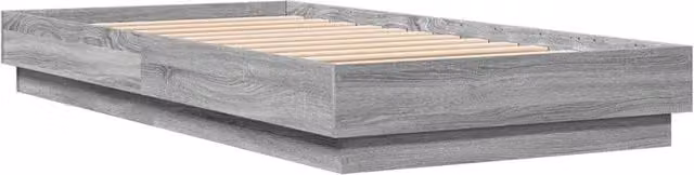 Berkfield Home Sonoma Small Single Bed Frame in Grey Engineered Wood