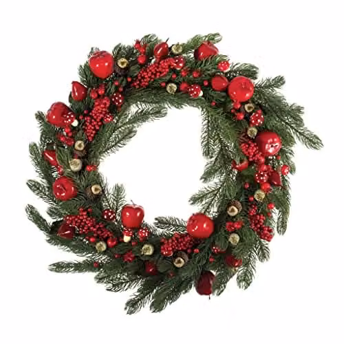 Trimits Make Your Own Winter Berry Wreath Kit, Red and Gold, Diameter: 40 cm