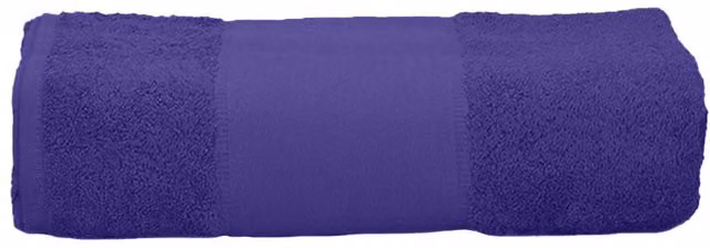 ARTG Print-Me Personalised Embroidered Cotton Terry Bath Towel in Purple, W: 70 cm, H: 140 cm – 1