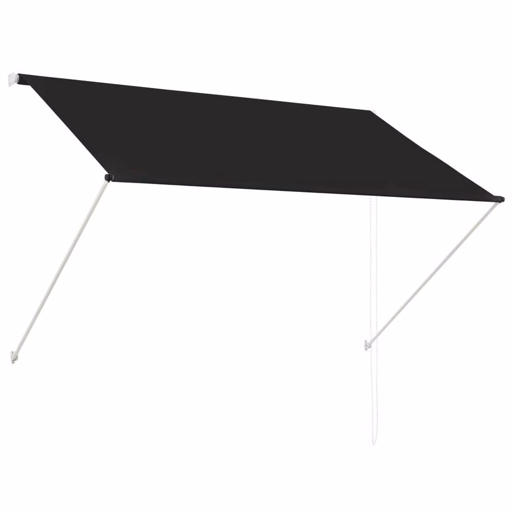 Berkfield Home Retractable Awning in Anthracite Black, W/D/H: 200 x 150 cm – 2