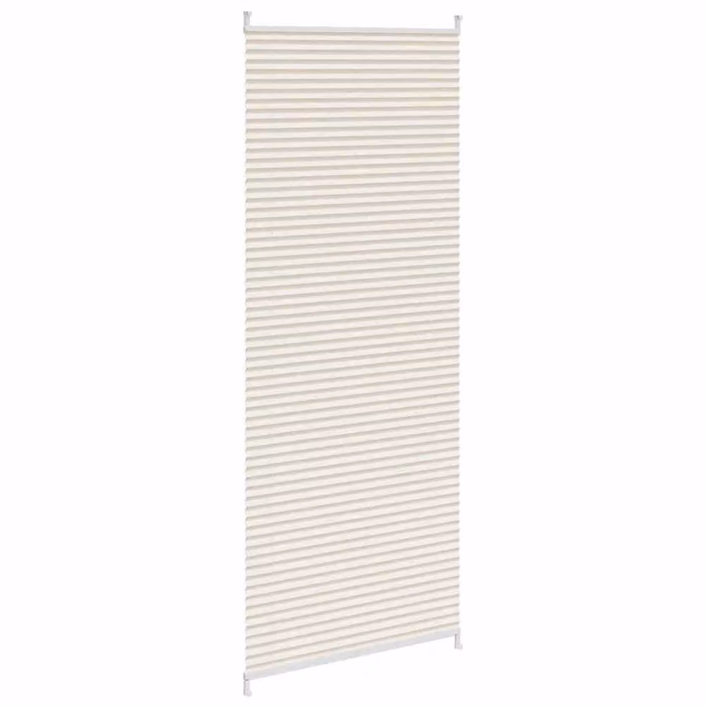 Berkfield Home Single Pleat Plisse Blind in Beige, W: 70 cm, H: 200 cm