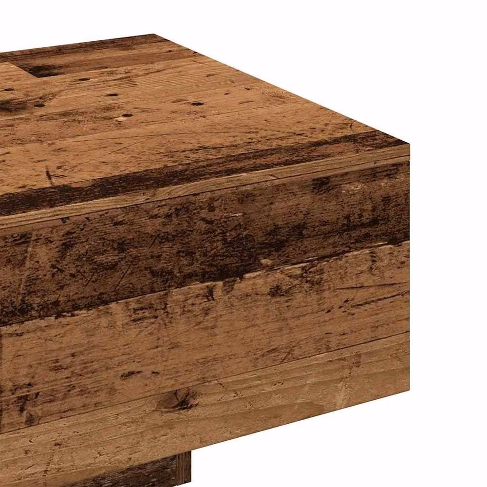 Berkfield Home Old Wood Coffee Table in Brown, W/D/H: 100 x 49.5 x 31 cm – 4