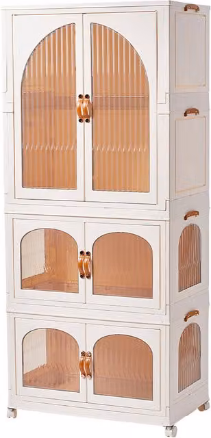 Kidkid Foldable Wardrobe and Storage Organiser for Children in White