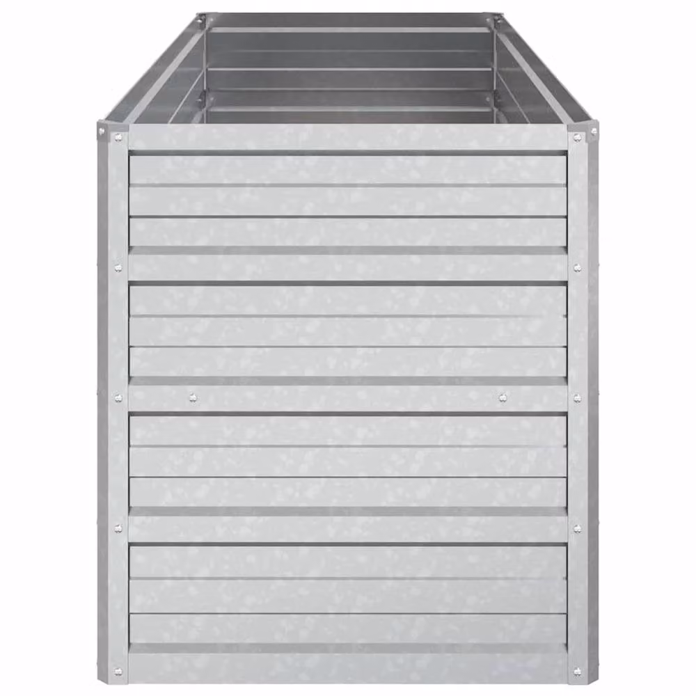 Berkfield Home Garden Raised Bed in Silver Galvanised Steel, W/D/H: 100 x 40 x 45 cm – 3