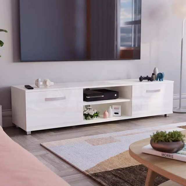Vida Designs Cosmo 2 Door TV Unit in White