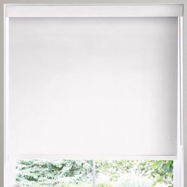 Terrys Plain Ivory Thermal Insulating Blackout Textile Roller Blind