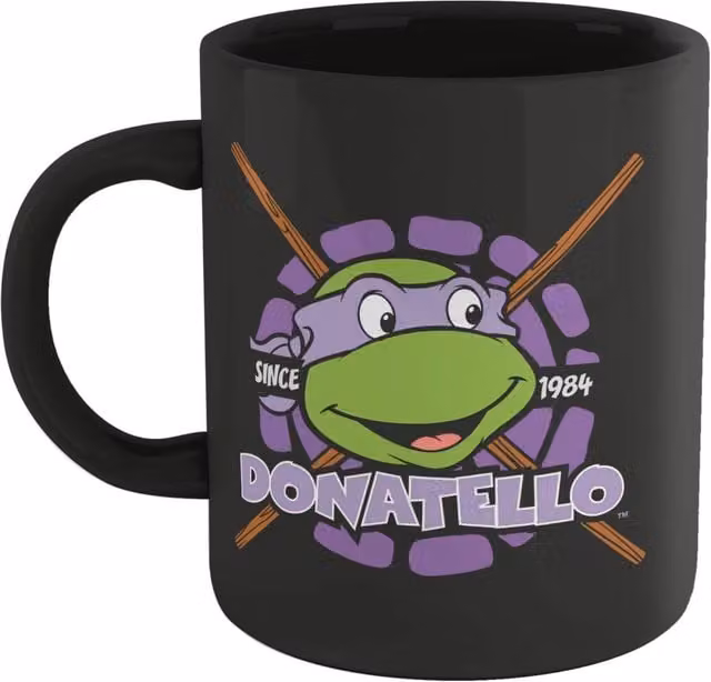 Official Teenage Mutant Ninja Turtles Donatello Ceramic Mug in Black