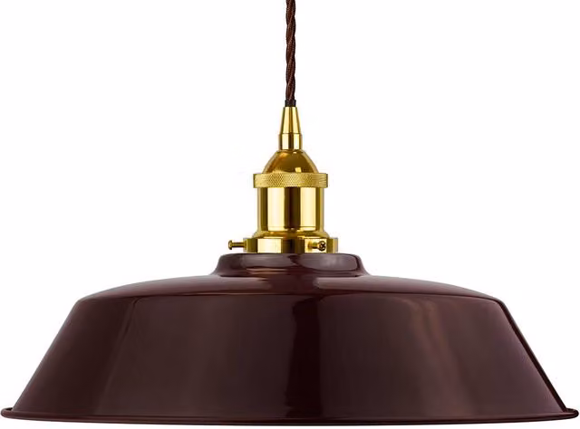 SE Home Chancery Pendant Light in Burgundy Red, Gold and Brown