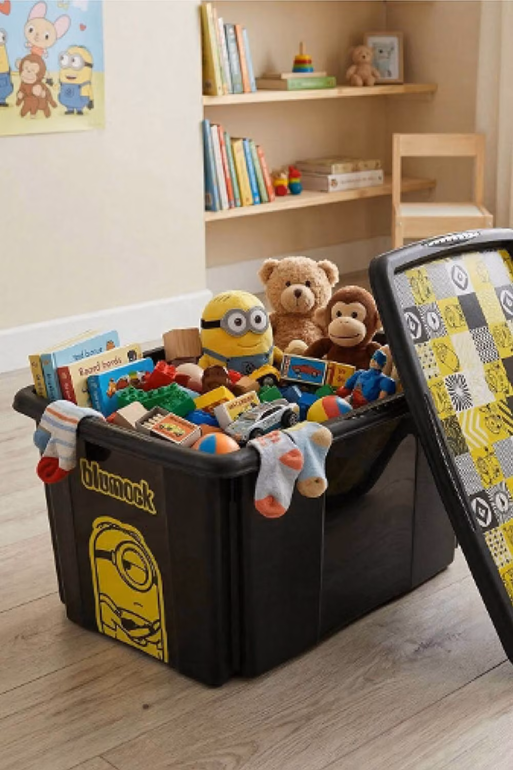 Keeeper Minions Turning Stacking Box Set, Black, 15L, 24L, 30L & 45L – 2