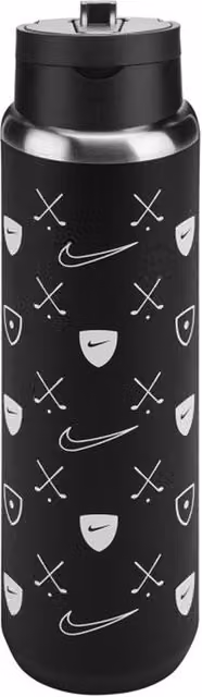 Nike SS Recharge Logo 710ml Bottle in Black