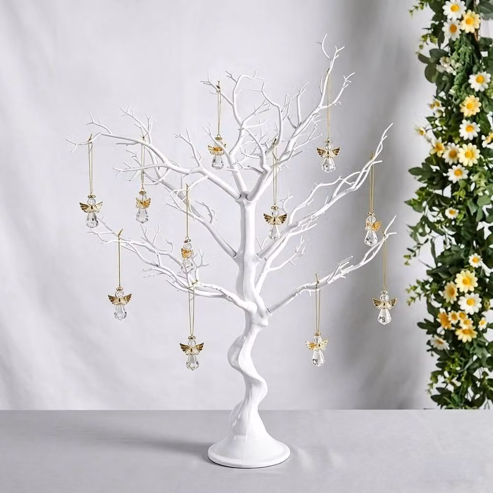 FLAVORA White Artificial Faux Branch Tabletop Tree Decor – 2