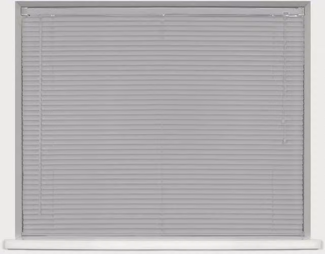 Caecus 25mm Plastic Venetian Blind, Grey, W: 150 cm