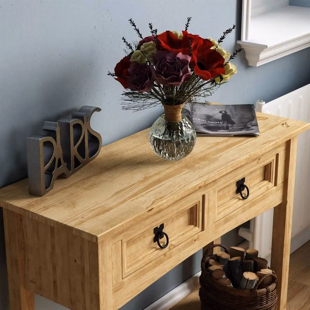 SPETLEK Mexican Solid Waxed Pine Drawer Storage Furniture Unit in Brown W/D/H: 100 x 80 x 70 cm – 5