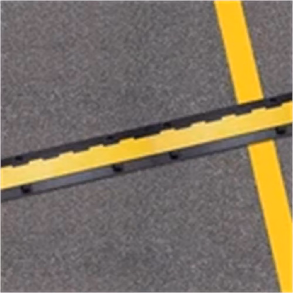 Nordara 2 Channel Cable Protector Ramp in Black and Yellow, W: 100 cm, D: 40 cm, H: 4 cm – 3