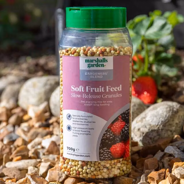 Marshalls Garden Concentrated Slow Release Soft Fruit Feed Granules, 17:6:25, 17 kg