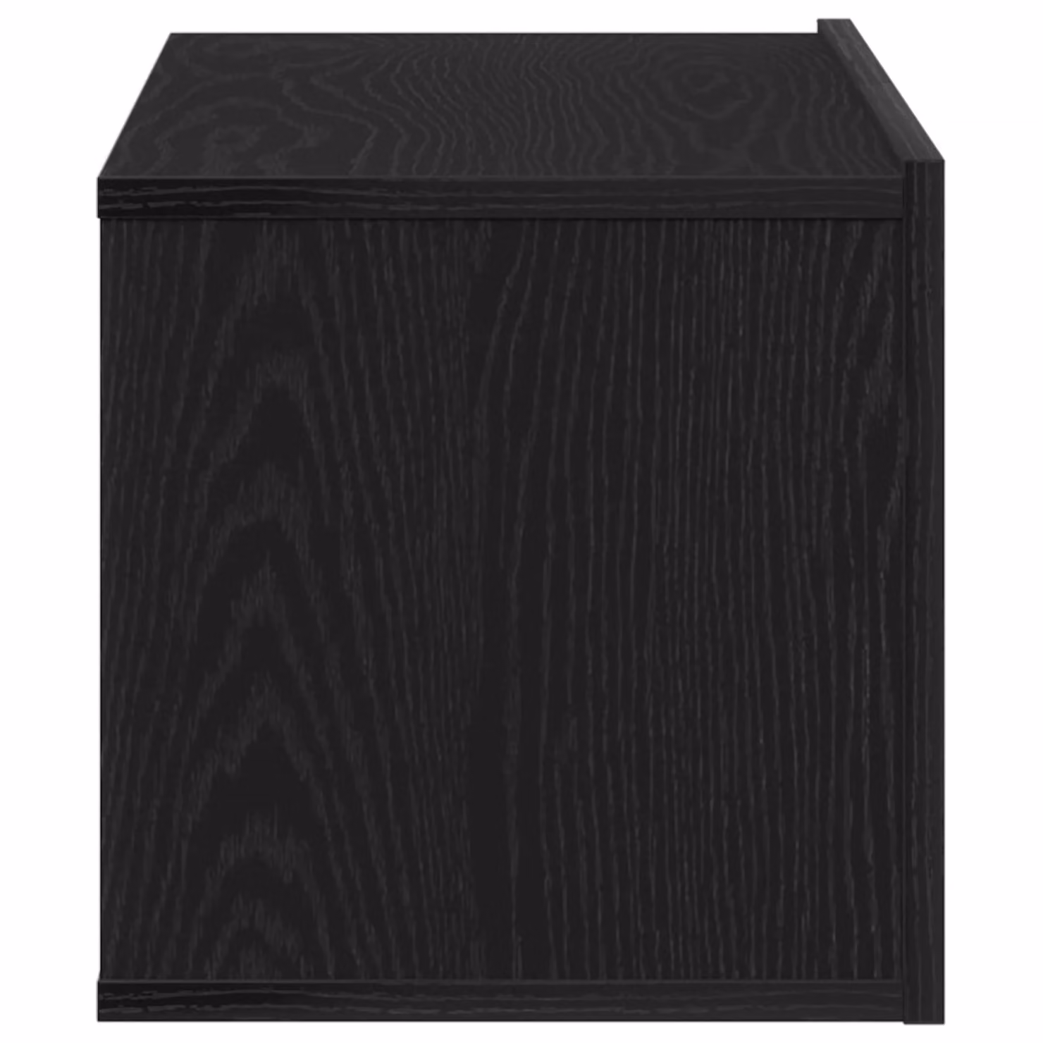 Berkfield Home Black Oak TV Stand, Modern Engineered Wood Media Unit, W/D/H: 80 x 30 x 30 cm – 4
