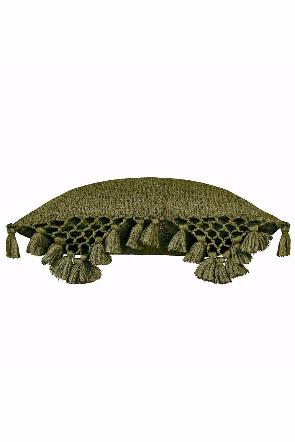 Anko Boho Square Cotton and Polyester Filled Cushion in Beige or Green, W/D/H: 45 x 45 x 45 cm – 2