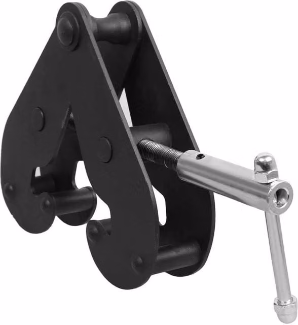 Havendro Black Steel Adjustable Girder Clamp 2200lbs (77-220mm) – 1
