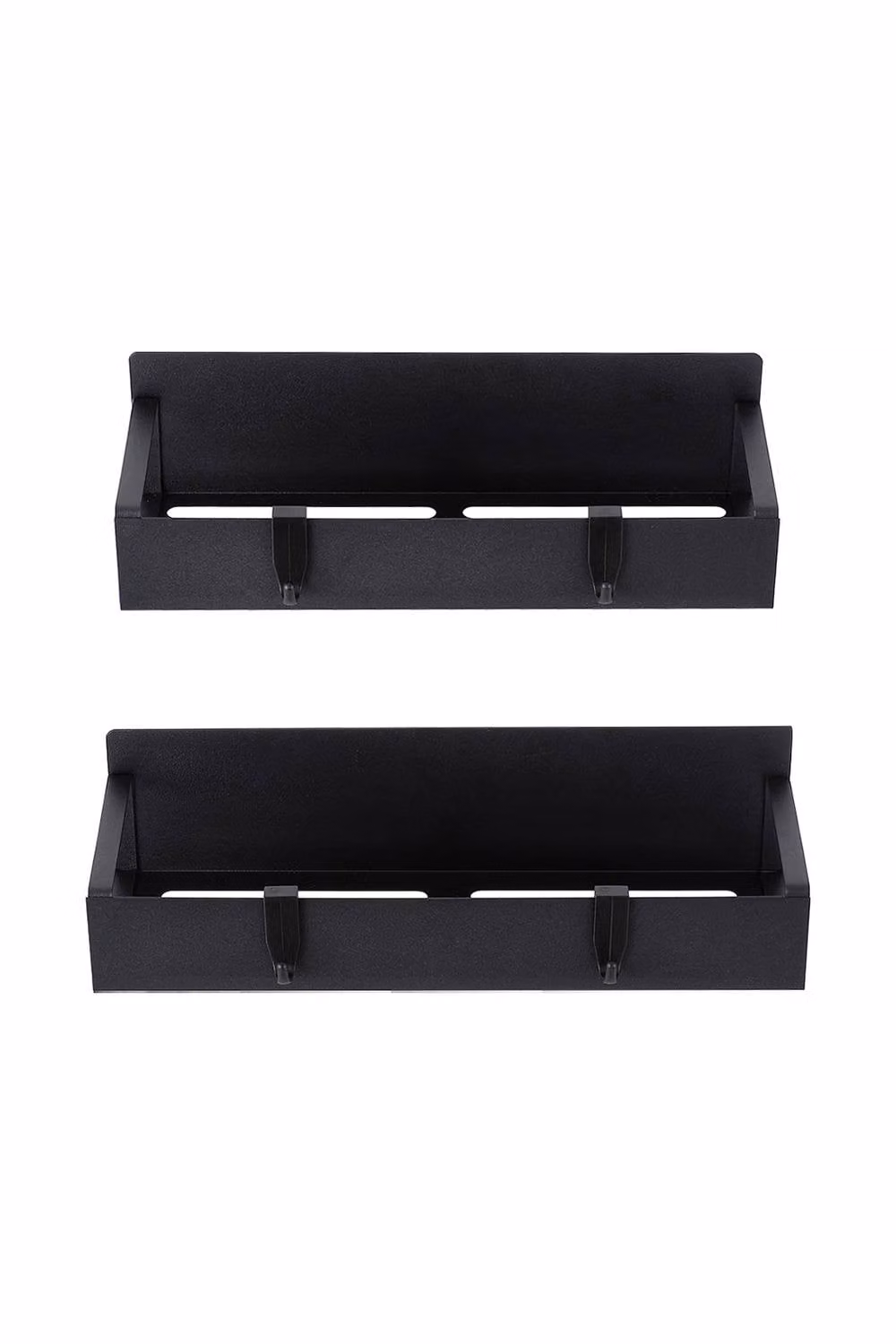 Garden Sanctuary 2-Pack Magnetic Metal Fridge Spice Storage Rack in Black – 2